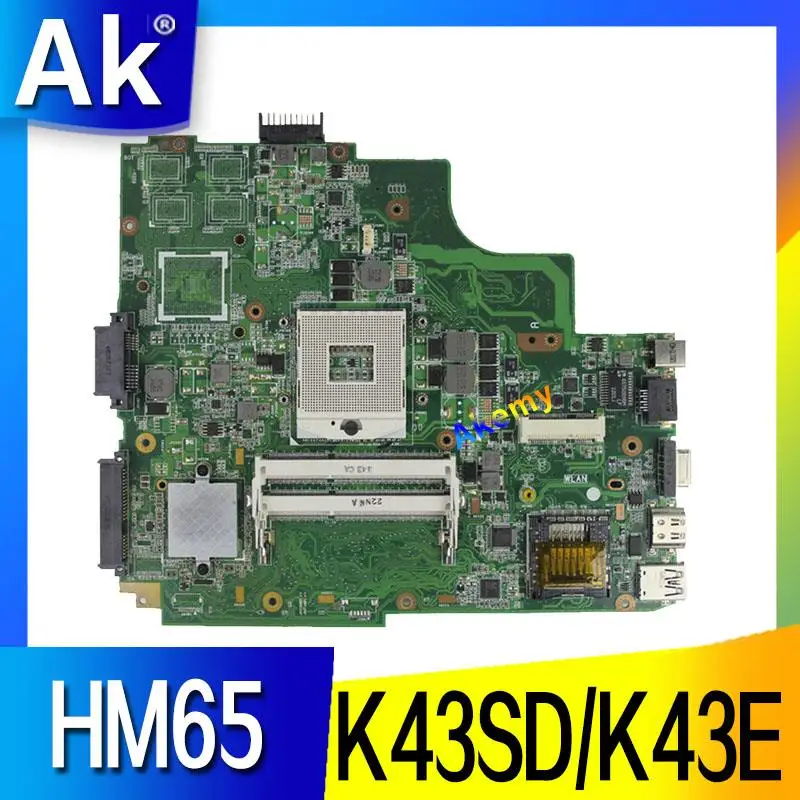 Материнская плата AK K43SD/K43E для ноутбука Asus K43E K43SD A43E P43E, протестированная оригинальная материнская плата HM65
Материнская плата AK K43SD/K43E для ноутбука Asus K43E K43SD A43E P43E, протестированная оригинальная материнская плата HM65