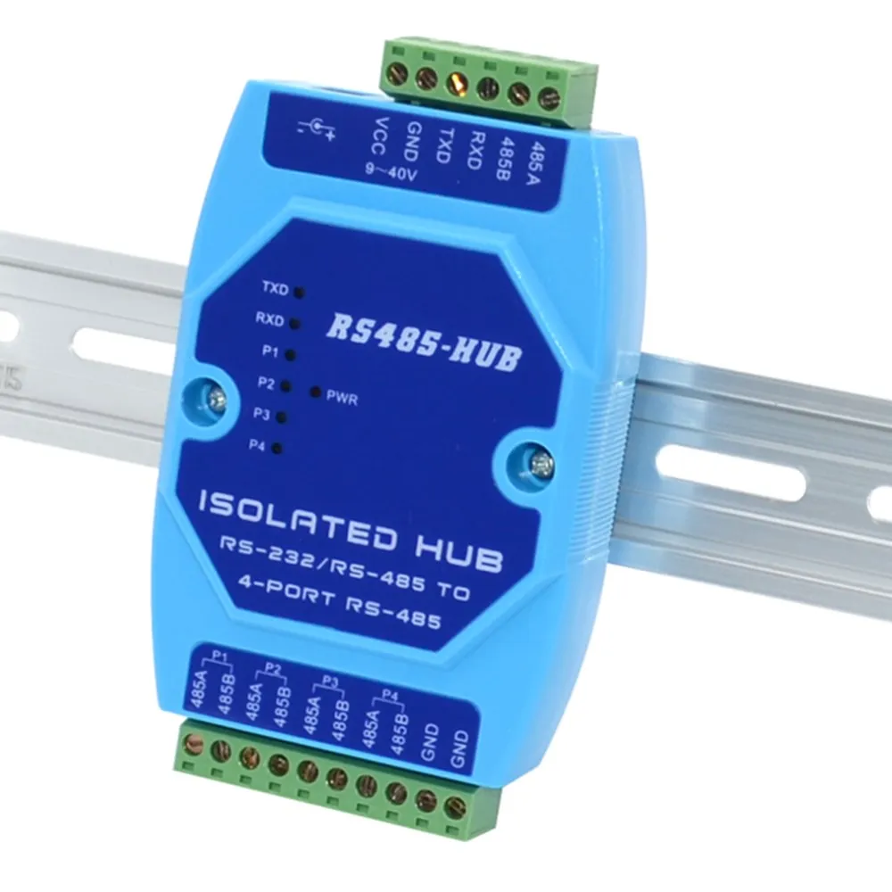Industrial 4-way photoelectric isolation RS485 HUB collector distributor 485 splitter 1 in 4 out
Industrial 4-way photoelectric isolation RS485 HUB collector distributor 485 splitter 1 in 4 out
