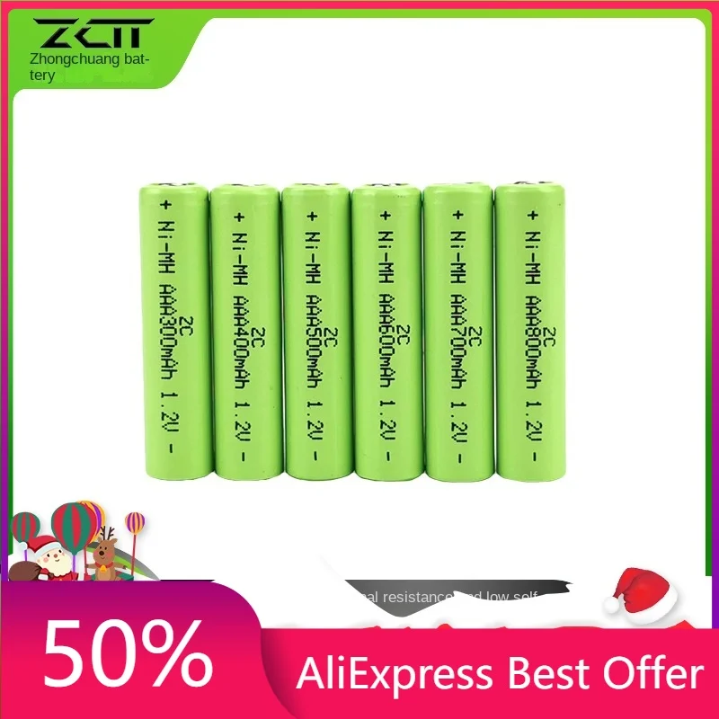 High Capacity Rechargeable Batteries AAA800mAh, 1.2V Flat Top 7th Battery Pack for Shaver
High Capacity Rechargeable Batteries AAA800mAh, 1.2V Flat Top 7th Battery Pack for Shaver