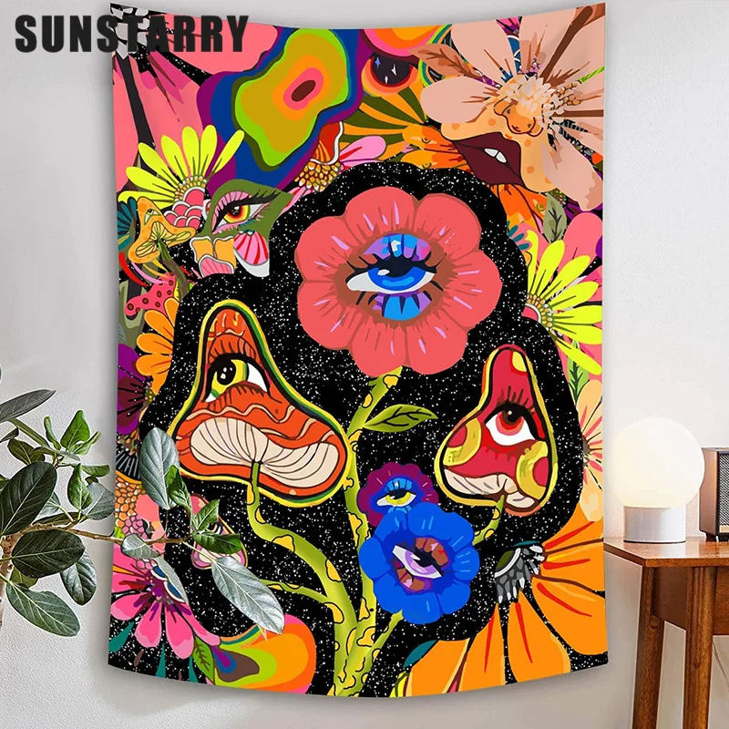 Mushroom Tapestry Hippie Tapestry Eyes Tapestries Colorful Flowers Tapestry Wall Hanging For Bedroom And Living Room Poster
Mushroom Tapestry Hippie Tapestry Eyes Tapestries Colorful Flowers Tapestry Wall Hanging For Bedroom And Living Room Poster