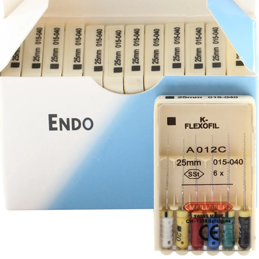 12 упаковок / коробка 21 / 25 / 31 мм 15 - 40 Dental K - FLEXOFILE Flexibility Endo Root Canal K Files SST Ручной стоматологический эндоскоп
12 упаковок / коробка 21 / 25 / 31 мм 15 - 40 Dental K - FLEXOFILE Flexibility Endo Root Canal K Files SST Ручной стоматологический эндоскоп
