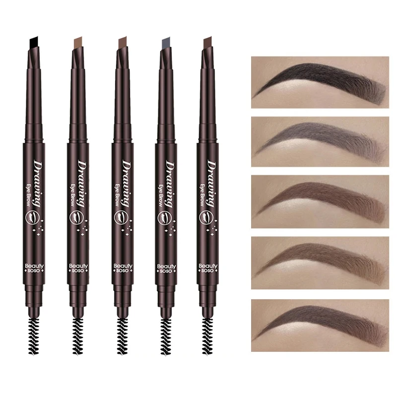 Double Ended eyebrow pencil paint long lasting tattoo eyebrow waterproof eye makeup Cosmetic tools with Brush
Double Ended eyebrow pencil paint long lasting tattoo eyebrow waterproof eye makeup Cosmetic tools with Brush