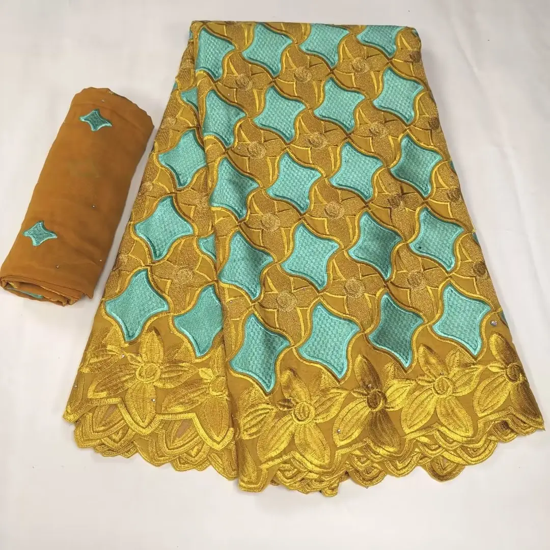 KL200 Nigerian Swiss Voile Lace 2022 High Quality Austria Embroidery African Fabric Cotton Dubai Swiss Lace Fabric With Stones
KL200 Nigerian Swiss Voile Lace 2022 High Quality Austria Embroidery African Fabric Cotton Dubai Swiss Lace Fabric With Stones