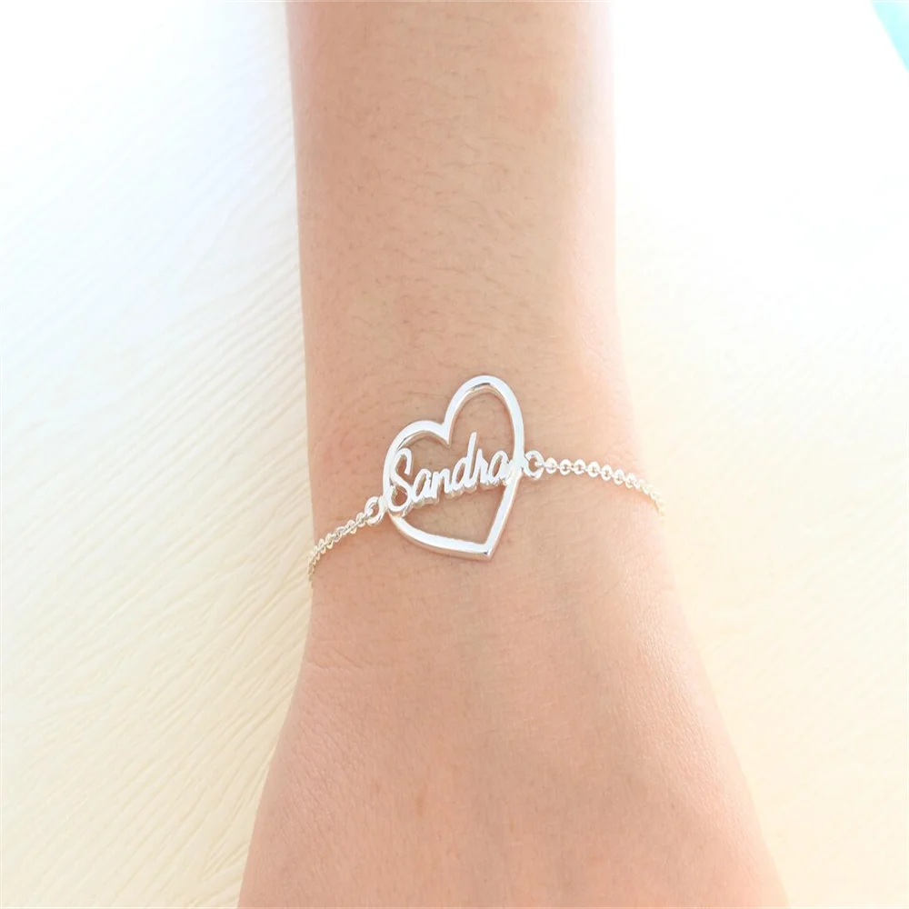 Customized Name Heart Bracelet Personalized Hypoallergenicity Stainless Steel Chain Fashion Bracelet Birthday Christmas Gift
Customized Name Heart Bracelet Personalized Hypoallergenicity Stainless Steel Chain Fashion Bracelet Birthday Christmas Gift