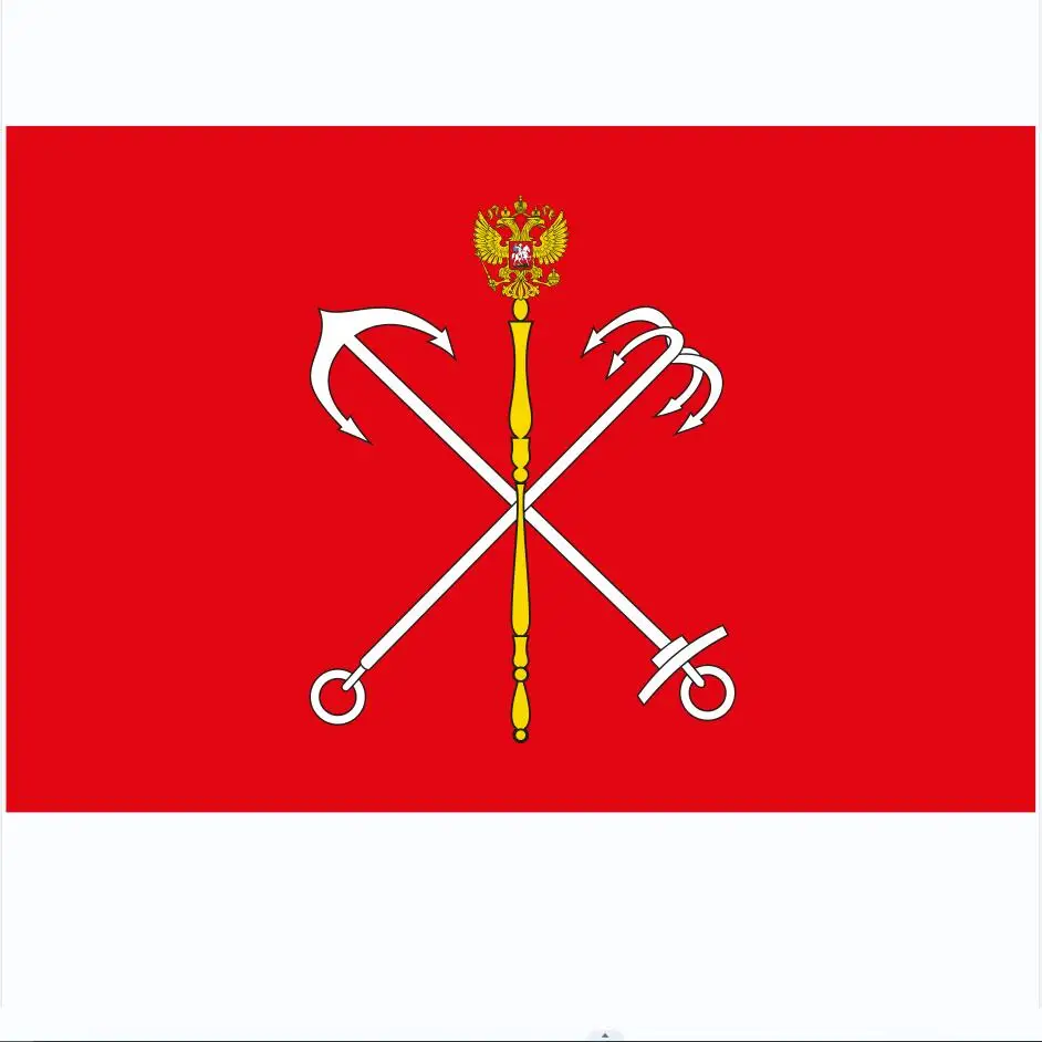 Флаг российских федеральных городов, золотой скипетр, флаг Санкт-Петербурга, 90*135 см 
Флаг российских федеральных городов, золотой скипетр, флаг Санкт-Петербурга, 90*135 см