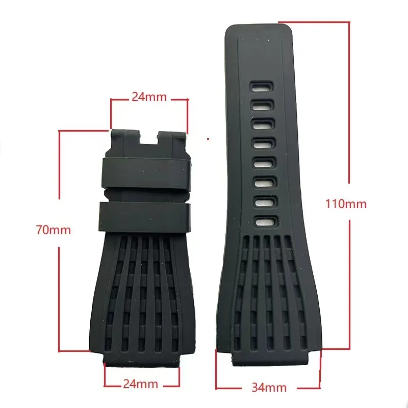 Substitute for BR silicone strap sports waterproof and sweatproof 34X24 raised rubber bracelet
Substitute for BR silicone strap sports waterproof and sweatproof 34X24 raised rubber bracelet