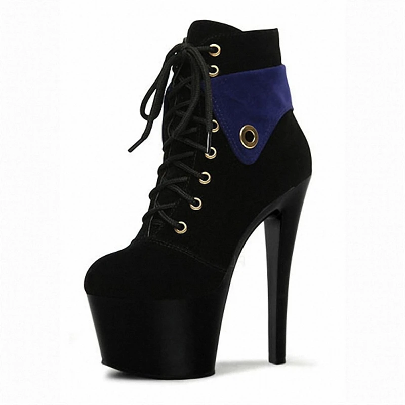 Женские ботильоны на платформе и шнуровке, с круглым носком, 17 см
Женские ботильоны на платформе и шнуровке, с круглым носком, 17 см