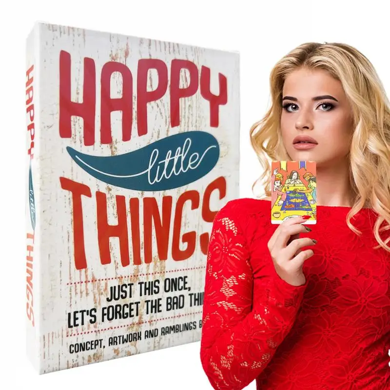 Happy Little Things Oracle Cards English Board Deck Games 78pcs Mysterious Divination Deck Board Game For Party Game
Happy Little Things Oracle Cards English Board Deck Games 78pcs Mysterious Divination Deck Board Game For Party Game