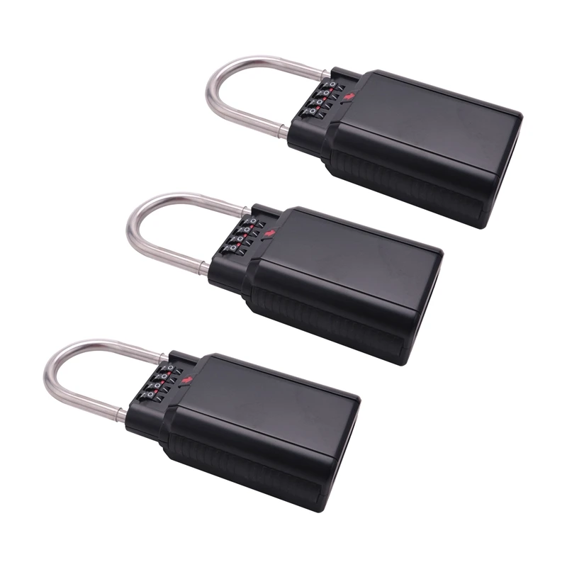 3X Combination Lock Box Key Storage Lock Box 4-Digit Combination Lock Waterproof Indoor/Outdoor
3X Combination Lock Box Key Storage Lock Box 4-Digit Combination Lock Waterproof Indoor/Outdoor