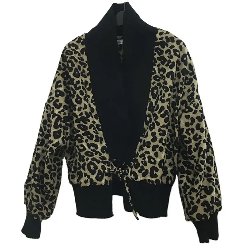 Women's DressLeopard Print Short Spring Autumn New Loose Patchwork Knit Cardigan Jacket Women
Women's DressLeopard Print Short Spring Autumn New Loose Patchwork Knit Cardigan Jacket Women