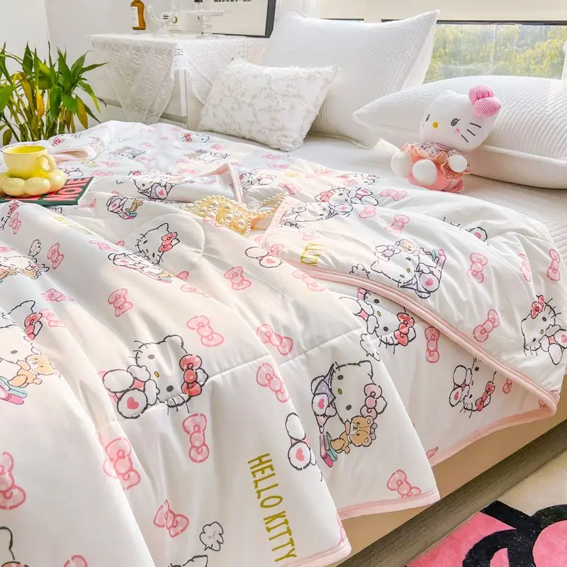 Sanrios Hellokitty кондиционер ледяной шелк детское летнее крутое одеяло Аниме Фигурка Kawaii тонкое одеяло моющееся складные подкладки для кровати
Sanrios Hellokitty кондиционер ледяной шелк детское летнее крутое одеяло Аниме Фигурка Kawaii тонкое одеяло моющееся складные подкладки для кровати