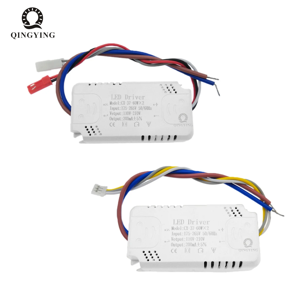 5pcs 3 Color LED Driver 200mA-220mA Transformer 8-24Wx2 25-40Wx2 37-60Wx2 60-80Wx2 For Ceiling Light Chandelier Replacement
5pcs 3 Color LED Driver 200mA-220mA Transformer 8-24Wx2 25-40Wx2 37-60Wx2 60-80Wx2 For Ceiling Light Chandelier Replacement