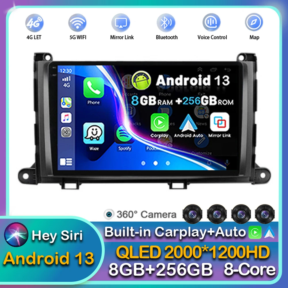 

Android 13 wireless Carplay Auto For Honda Jazz 4 Fit 4 2020 2021 Car Radio Multimedia 2 Din GPS NAVI Player Stereo WIFI+4G LTE