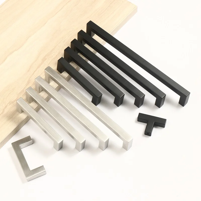 Modern Black Cabinet Handle Square Closet Drawer Cupboard Pulls Bathroom Cabinet Handles Furniture Stainless Steel Door Knob
Modern Black Cabinet Handle Square Closet Drawer Cupboard Pulls Bathroom Cabinet Handles Furniture Stainless Steel Door Knob