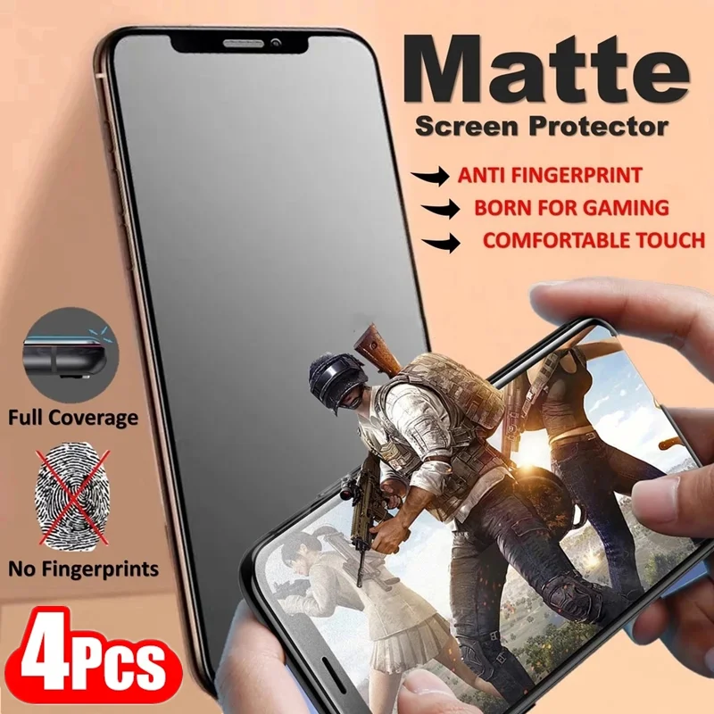 

4 шт. Мягкая матовая керамическая пленка для IPhone 12 13 Pro Max Mini 6 S 8 7 Plus, матовые Защитные пленки для экрана IPhone 11 XS MAX X XR SE 3