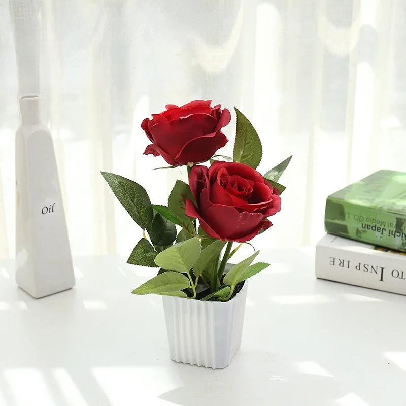 Artificial Flowers rose Bonsai for Decorative Fake Flowers Potted Dry Plastic Flowers Room Home Decor Garden festival
Artificial Flowers rose Bonsai for Decorative Fake Flowers Potted Dry Plastic Flowers Room Home Decor Garden festival