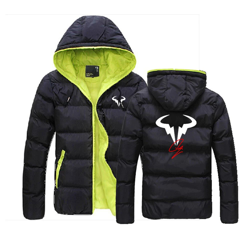 

Rafael Nadal 2023 Men's Tennis Player New Cotton Waterproof Winter Jacket Hoodies Parka Warmer Winter Coats Thicken Coats Tops