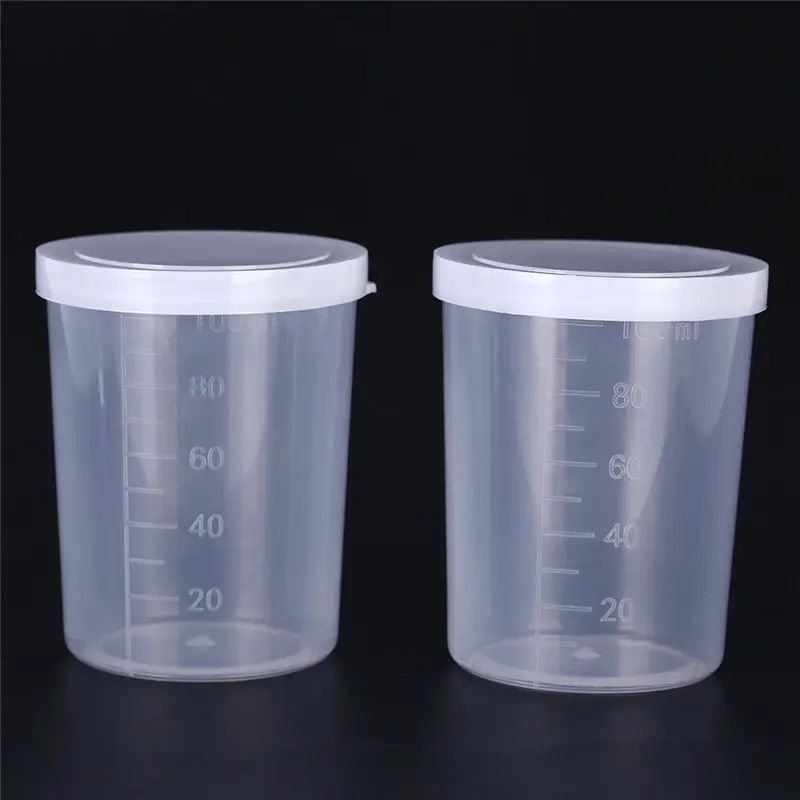 2Pcs Measuring Cup Plastic Graduated Laboratory Bottle Test Measuring 100ml Container Cups With Cap
2Pcs Measuring Cup Plastic Graduated Laboratory Bottle Test Measuring 100ml Container Cups With Cap