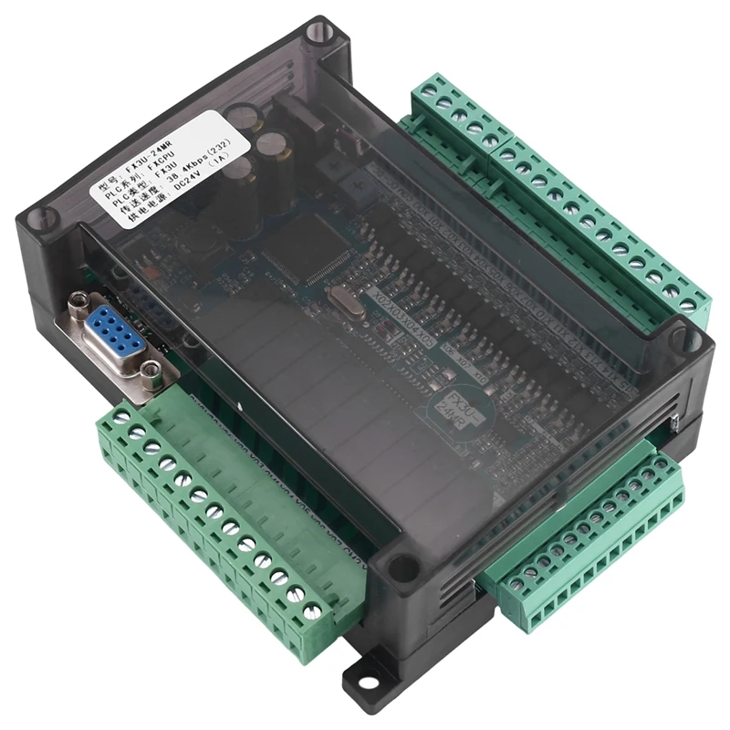 PLC Industrial Control Board Programmable Logic Controller Board High-Speed Programmable Controller Board FX3U-24MR With Shell
PLC Industrial Control Board Programmable Logic Controller Board High-Speed Programmable Controller Board FX3U-24MR With Shell