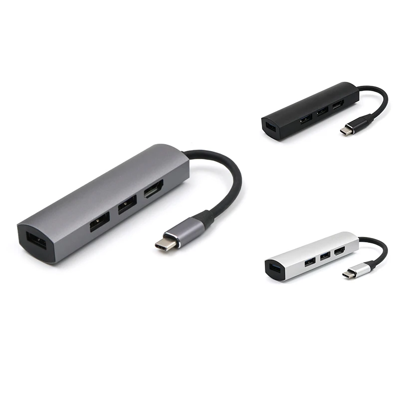 Конвертер концентратора Type-C на 3XUSB3.0 + HDMI-совместимый (4K @ 2K) 4-в-1 концентратор конвертер ноутбука Для Huawei Mate10/ P30
Конвертер концентратора Type-C на 3XUSB3.0 + HDMI-совместимый (4K @ 2K) 4-в-1 концентратор конвертер ноутбука Для Huawei Mate10/ P30