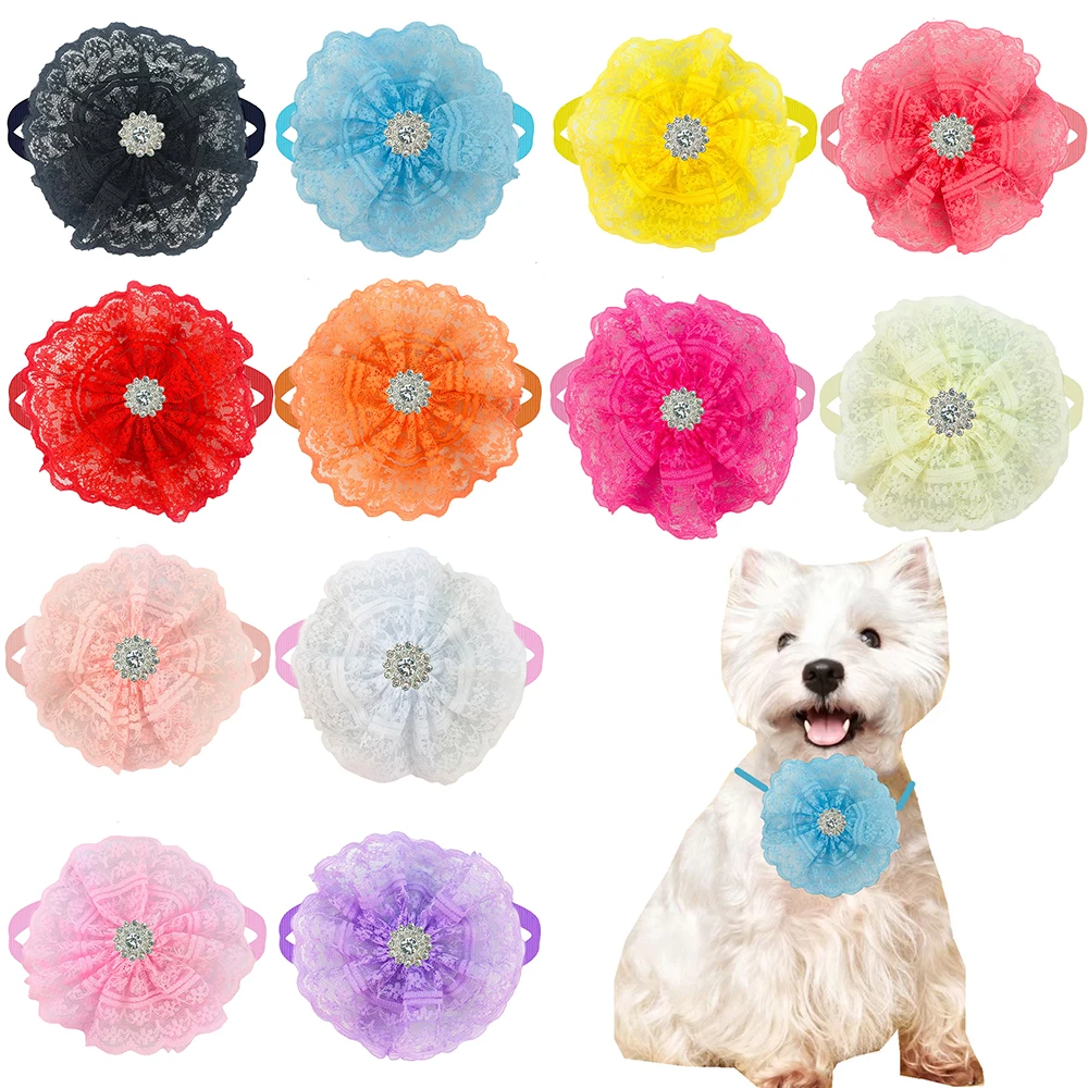 10 Pcs Pure Color Rhinestones Lace Pet Dog Bowties Collar Grooming Bowties Wholesale Puppy Accessories
10 Pcs Pure Color Rhinestones Lace Pet Dog Bowties Collar Grooming Bowties Wholesale Puppy Accessories