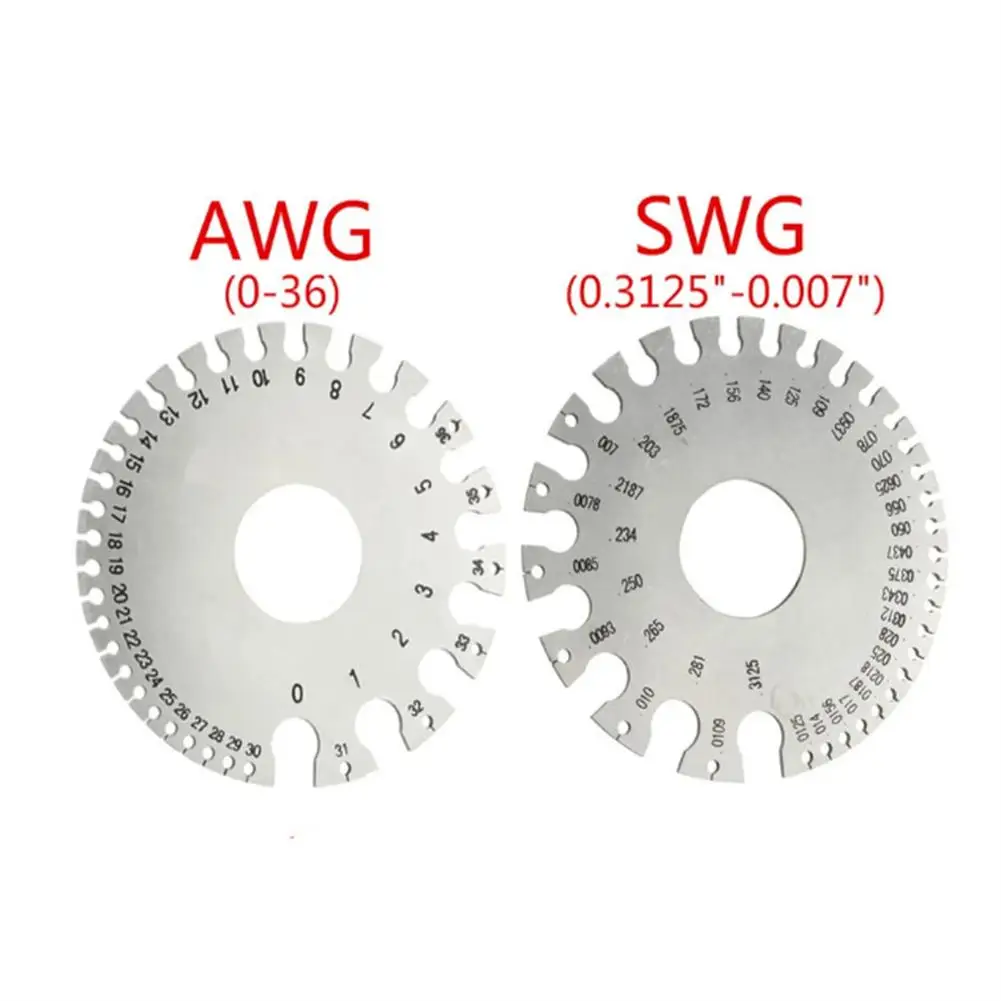 Round Wire Gauge 0-36 Awg 0.3125"-0.007" Swg Stainless Steel Thickness Ruler Gauge Diameter Measuring Tool Dropship
Round Wire Gauge 0-36 Awg 0.3125"-0.007" Swg Stainless Steel Thickness Ruler Gauge Diameter Measuring Tool Dropship