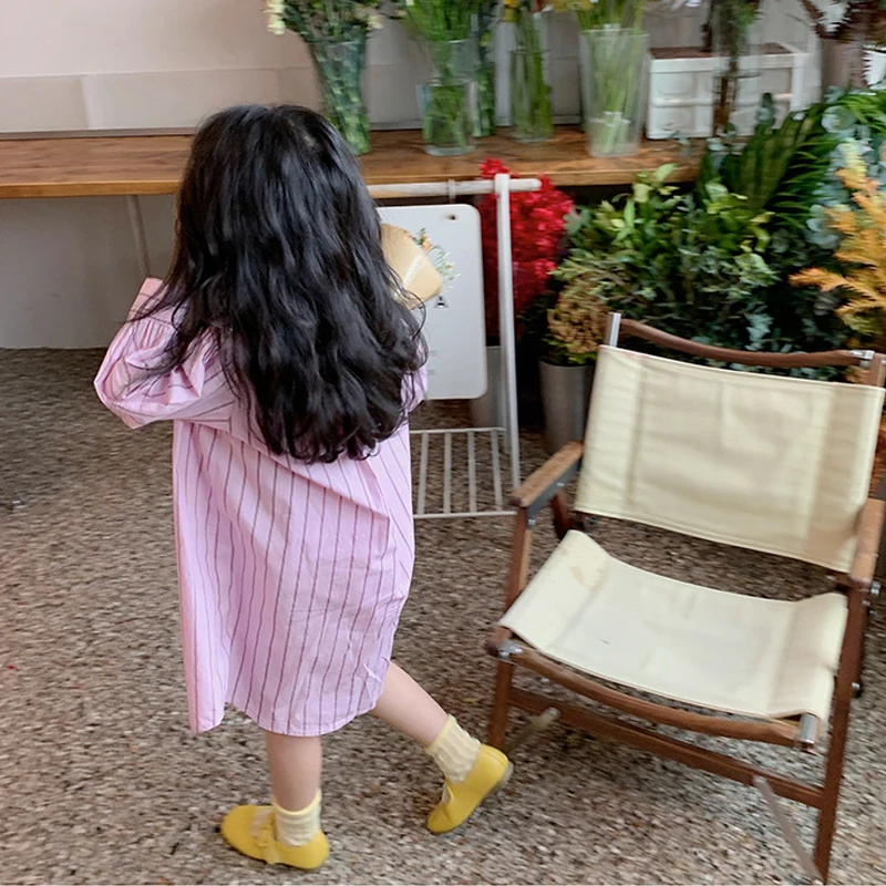 Демисезонная Блузка для девочек, детская длинная рубашка, детское платье-рубашка, детская одежда, модная хлопковая рубашка в лавандовую пол... 
Демисезонная Блузка для девочек, детская длинная рубашка, детское платье-рубашка, детская одежда, модная хлопковая рубашка в лавандовую пол...