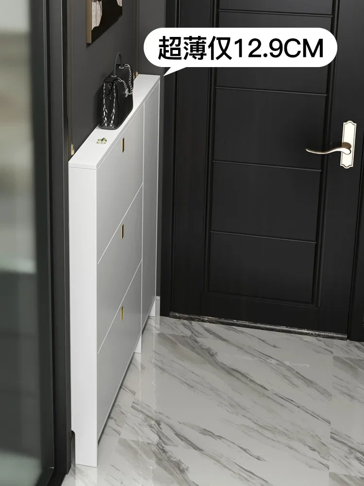 Ultra thin shoe cabinet, solid wood at the entrance of a household, simple and modern small household entrance cabinet
Ultra thin shoe cabinet, solid wood at the entrance of a household, simple and modern small household entrance cabinet