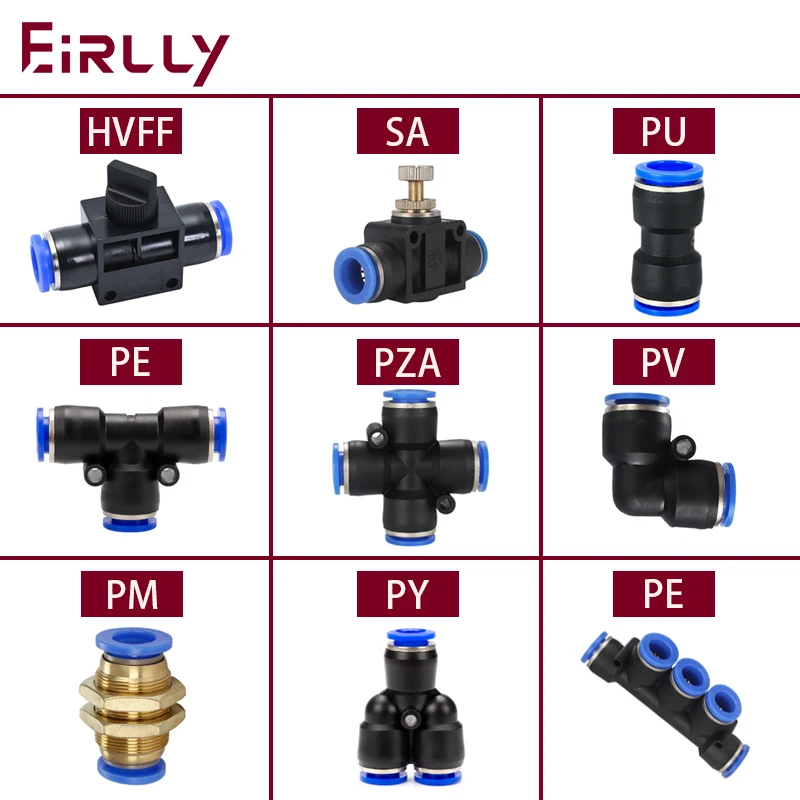 Pneumatic Hose Fitting Quick Coupling Connectors For PU Tube PU4/6/8/10/12mm HVFF PE PY PV PZA PK SA PM Pipe Connector
Pneumatic Hose Fitting Quick Coupling Connectors For PU Tube PU4/6/8/10/12mm HVFF PE PY PV PZA PK SA PM Pipe Connector