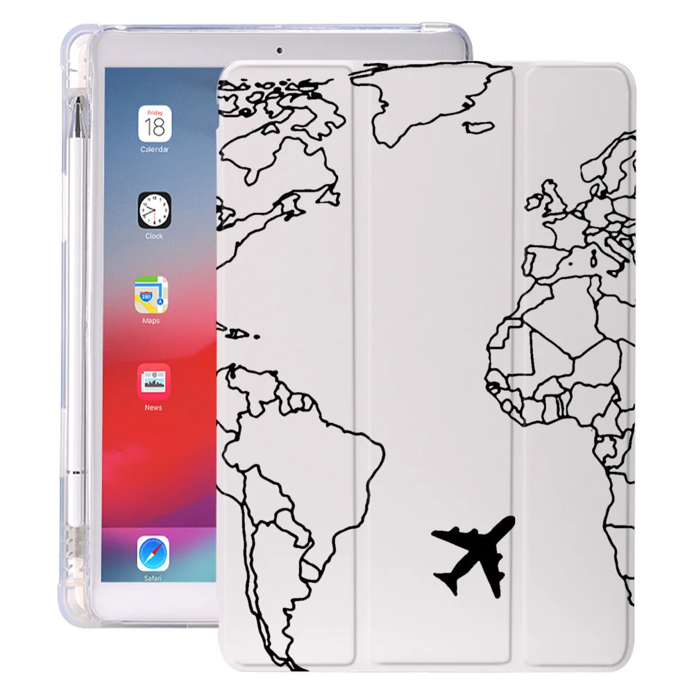 World Travel for Air 4 iPad Case With Pencil Holder 10.2 8th 2020 7th 12.9 Pro 11 2018 Mini 5 Cover Silicone For 10.5 1 2 3
World Travel for Air 4 iPad Case With Pencil Holder 10.2 8th 2020 7th 12.9 Pro 11 2018 Mini 5 Cover Silicone For 10.5 1 2 3