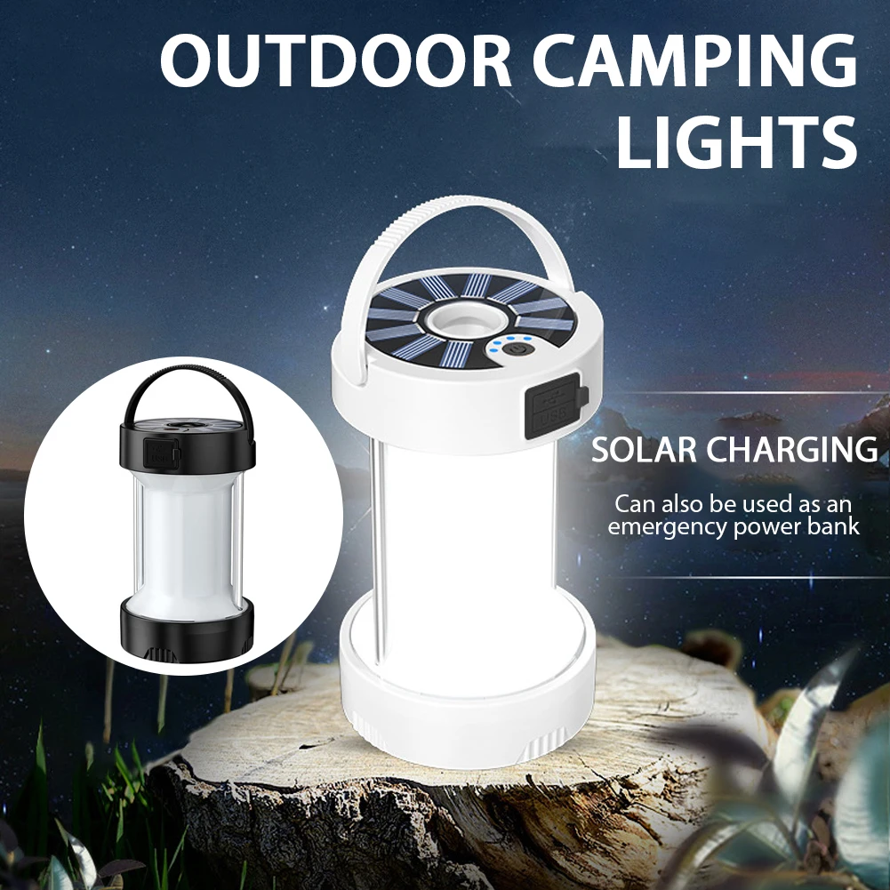 Solar Camping Lamp USB Rechargeable Extra Bright LED Lamp With Power Banks Function For Power Outages Hiking
Solar Camping Lamp USB Rechargeable Extra Bright LED Lamp With Power Banks Function For Power Outages Hiking