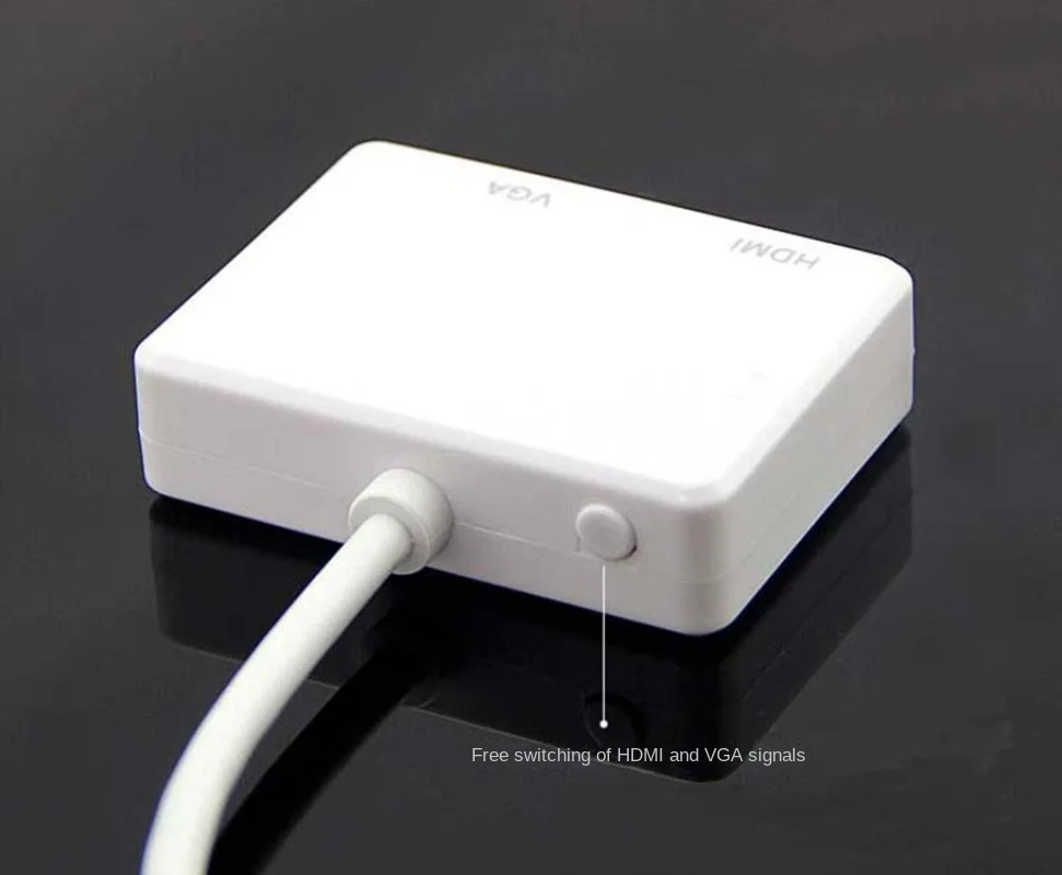 Mini DP To HDMI+VGA, 2-in-1 Mini DP To HDMI/VGA Adapter Cable
Mini DP To HDMI+VGA, 2-in-1 Mini DP To HDMI/VGA Adapter Cable