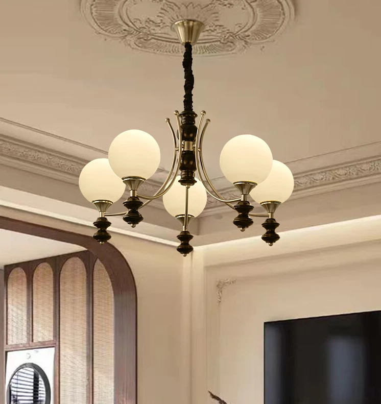 Pendant lamp, white wax wood, French restaurant, Nanyang style, high-end design, coffee shop, bedroom light
Pendant lamp, white wax wood, French restaurant, Nanyang style, high-end design, coffee shop, bedroom light