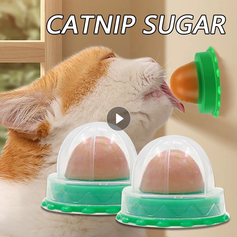 

Cat Catnip Cat Toys Healthy Nutrition Cat Lollipop Cat Mint On The Wall Cat Energy Ball Candy Snacks Goods For Cats Pet Products