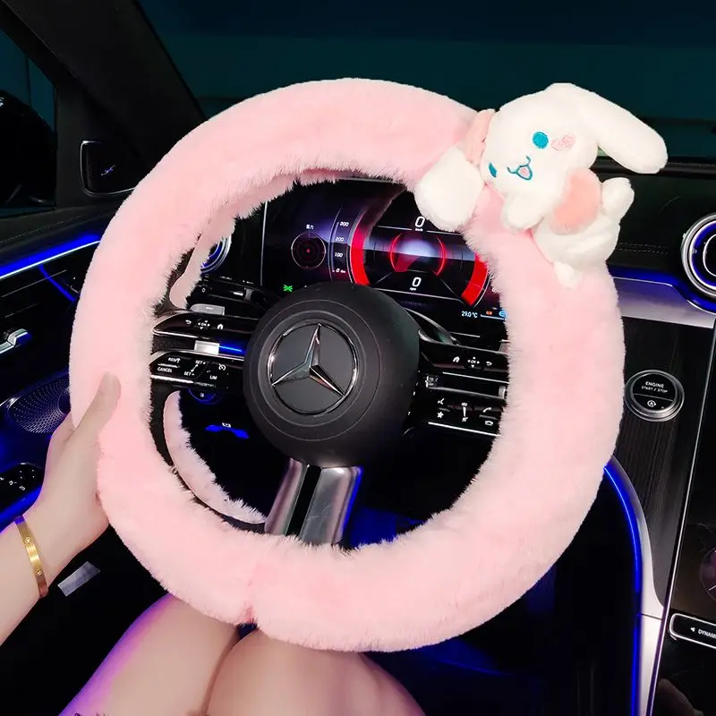 Kawaii Sanrio Car Accessories Kuromi My Melody Cartoon Steering Wheel Cover Winter Plush Cute Handlebar Gloves Winter Wool Cover
Kawaii Sanrio Car Accessories Kuromi My Melody Cartoon Steering Wheel Cover Winter Plush Cute Handlebar Gloves Winter Wool Cover