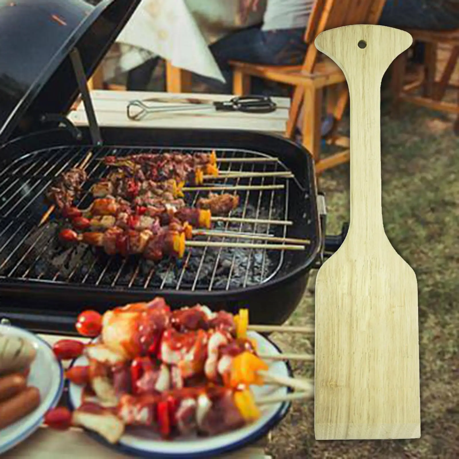 Wood Grill Scraper with Lanyard Hole Practical Multipurpose with Long Handle for Multi Types Grill Grates Outdoor Barbecue
Wood Grill Scraper with Lanyard Hole Practical Multipurpose with Long Handle for Multi Types Grill Grates Outdoor Barbecue