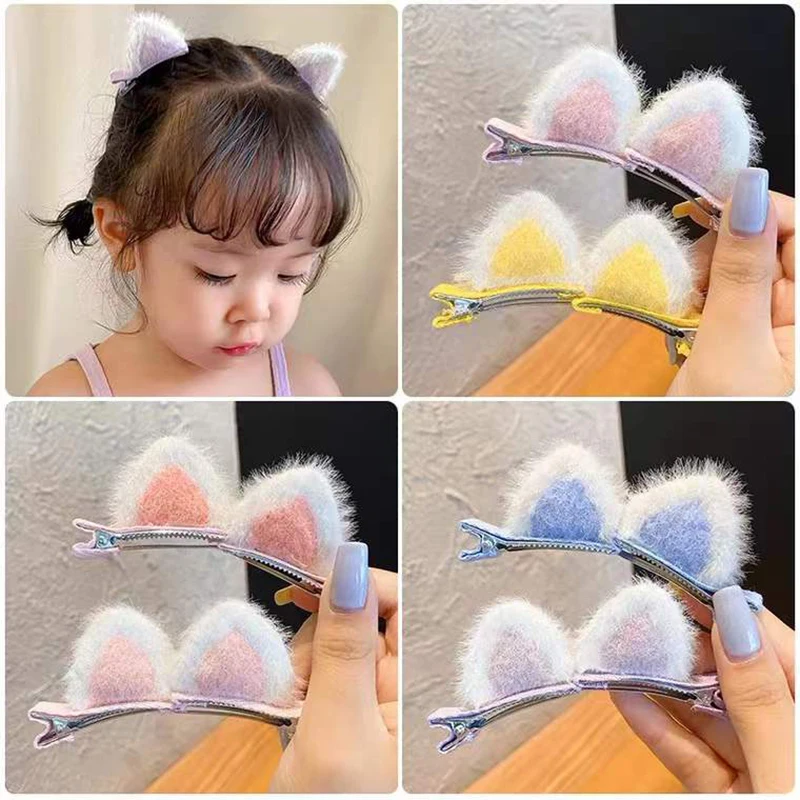2023 exquisite Plush Cat Ears Hairpins Girls Cute Hair Clips Hair Accessories Women Sweet Barrettes Kids Fashion Ornaments Gift
2023 exquisite Plush Cat Ears Hairpins Girls Cute Hair Clips Hair Accessories Women Sweet Barrettes Kids Fashion Ornaments Gift