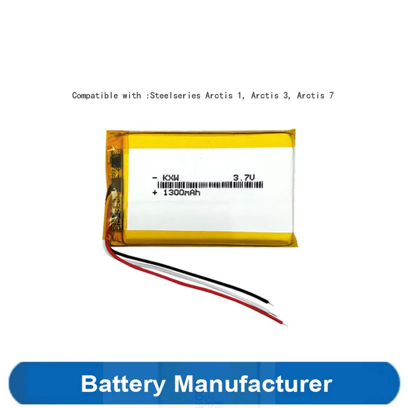 "0" Cycle Original Replaces 1300mAh 503759 Battery For Steelseries Arctis 1 3 7 Headset Headphone Batterie Accumulator AKKU
"0" Cycle Original Replaces 1300mAh 503759 Battery For Steelseries Arctis 1 3 7 Headset Headphone Batterie Accumulator AKKU