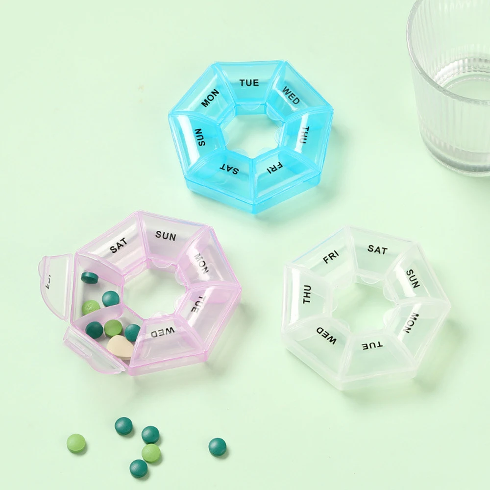 Portable Mini 7days Pill Box 7-Grids Pillbox Dispenser Container Health Medicine Box Carry-on Storage Case for Adult Children
Portable Mini 7days Pill Box 7-Grids Pillbox Dispenser Container Health Medicine Box Carry-on Storage Case for Adult Children