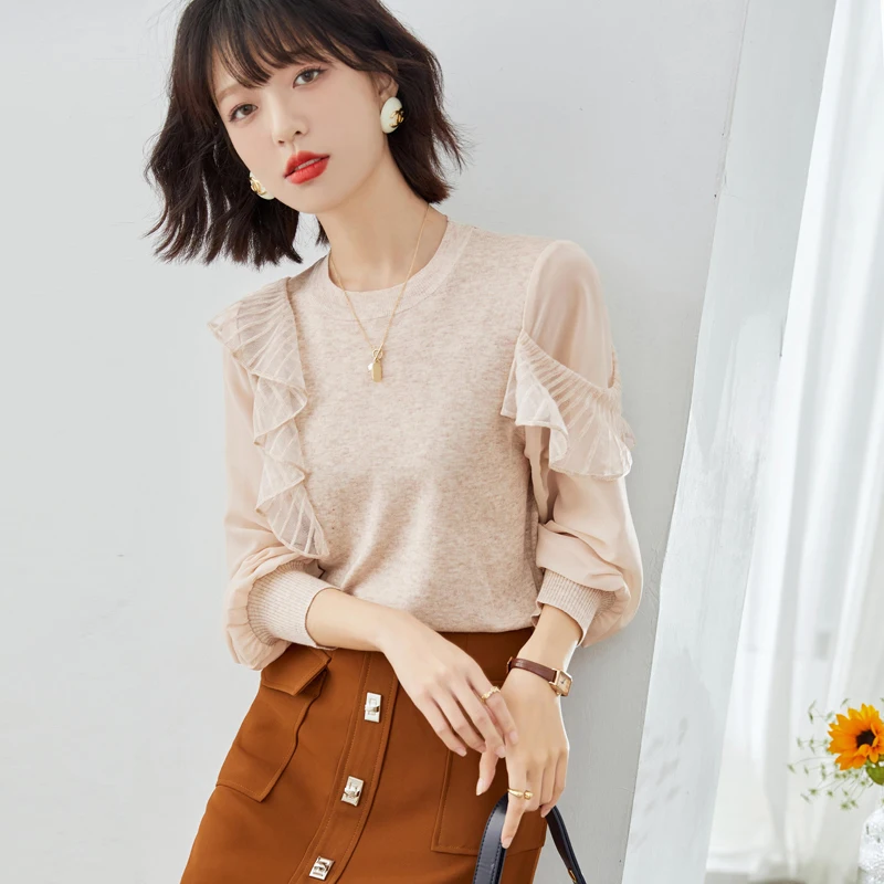 Elegant Women's Knit Top Long Sleeves Ruffles Y2k Sweater Woman Winter 2022 Korean Streetwear Vintage Pullover Womens Clothing
Elegant Women's Knit Top Long Sleeves Ruffles Y2k Sweater Woman Winter 2022 Korean Streetwear Vintage Pullover Womens Clothing