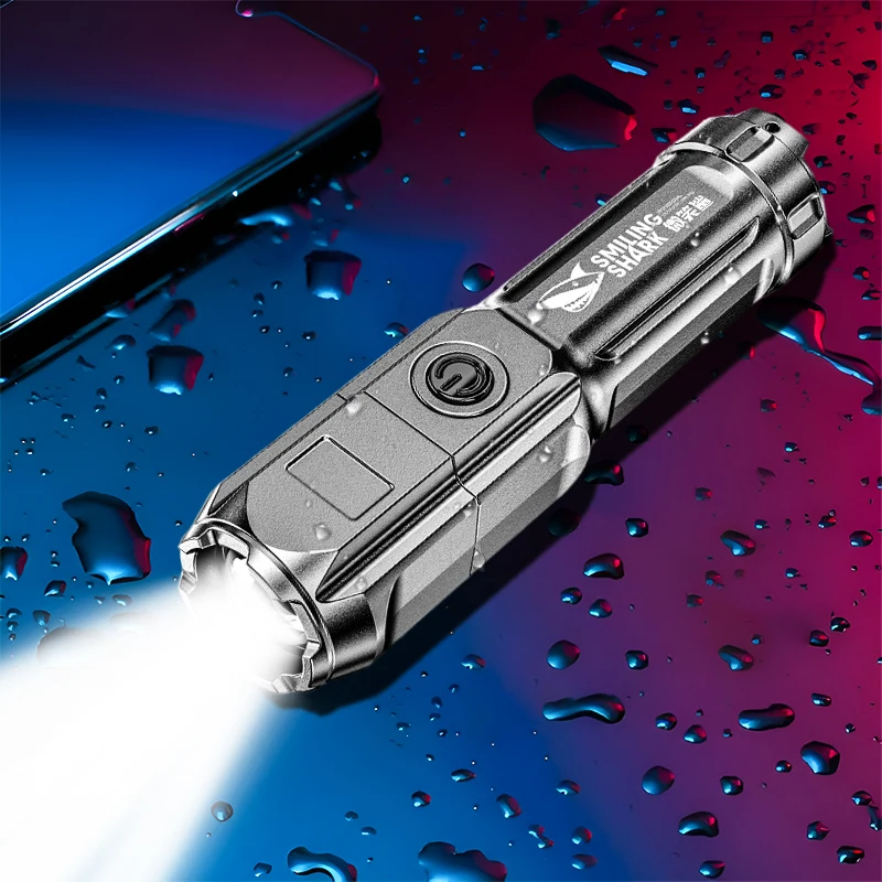 Super Bright ABS Strong Light Focusing Led Flashlight Outdoor Portable Home Built-in Battery Rechargeable Multi-function Torch
Super Bright ABS Strong Light Focusing Led Flashlight Outdoor Portable Home Built-in Battery Rechargeable Multi-function Torch