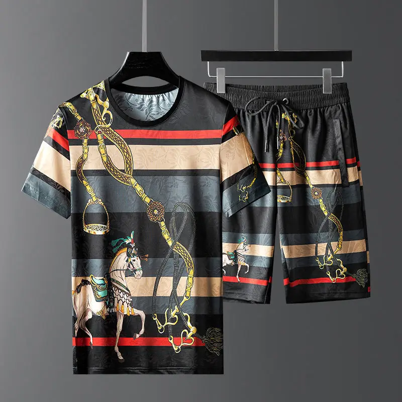 2022 summer ice silk suit men's sportswear mature handsome casual sports short sleeve T-shirt sports shorts men's clothing
2022 summer ice silk suit men's sportswear mature handsome casual sports short sleeve T-shirt sports shorts men's clothing