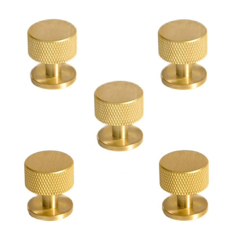 European 5PCS Solid Brass Knurled Furniture Pulls Handles Drawer Knobs Cupboard Wardrobe Kitchen TV Wine Cabinet Pulls Knobs 
European 5PCS Solid Brass Knurled Furniture Pulls Handles Drawer Knobs Cupboard Wardrobe Kitchen TV Wine Cabinet Pulls Knobs