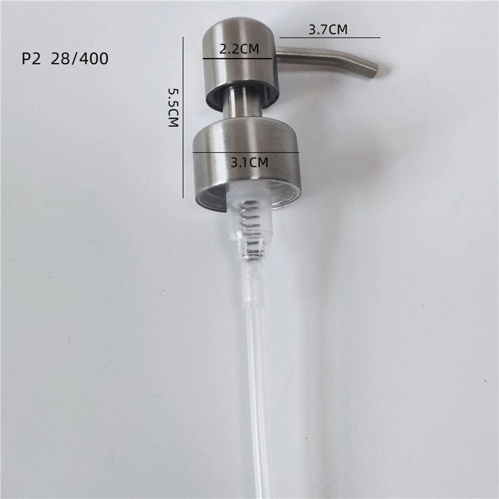 Press Head Soap Pump Bottle Dispenser Jar Liquid Lotion Replacement Shampoo Shower Gel Stainless Steel Kitchen
Press Head Soap Pump Bottle Dispenser Jar Liquid Lotion Replacement Shampoo Shower Gel Stainless Steel Kitchen