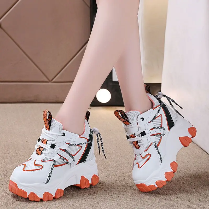 Sneakers Women High Platform Shoes BreathableSports Trainers Casual Thick Bottom Mesh Chunky Sneakers Women Zapatos Mujer 10cm
Sneakers Women High Platform Shoes BreathableSports Trainers Casual Thick Bottom Mesh Chunky Sneakers Women Zapatos Mujer 10cm