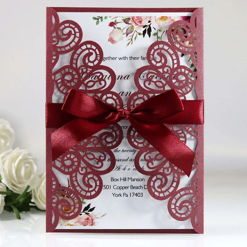 10/20/50pcs Laser Cut Wedding Invitations European Hollow Greeting Cards Bridal Shower Baby Shower Birthday Party Supplies
10/20/50pcs Laser Cut Wedding Invitations European Hollow Greeting Cards Bridal Shower Baby Shower Birthday Party Supplies