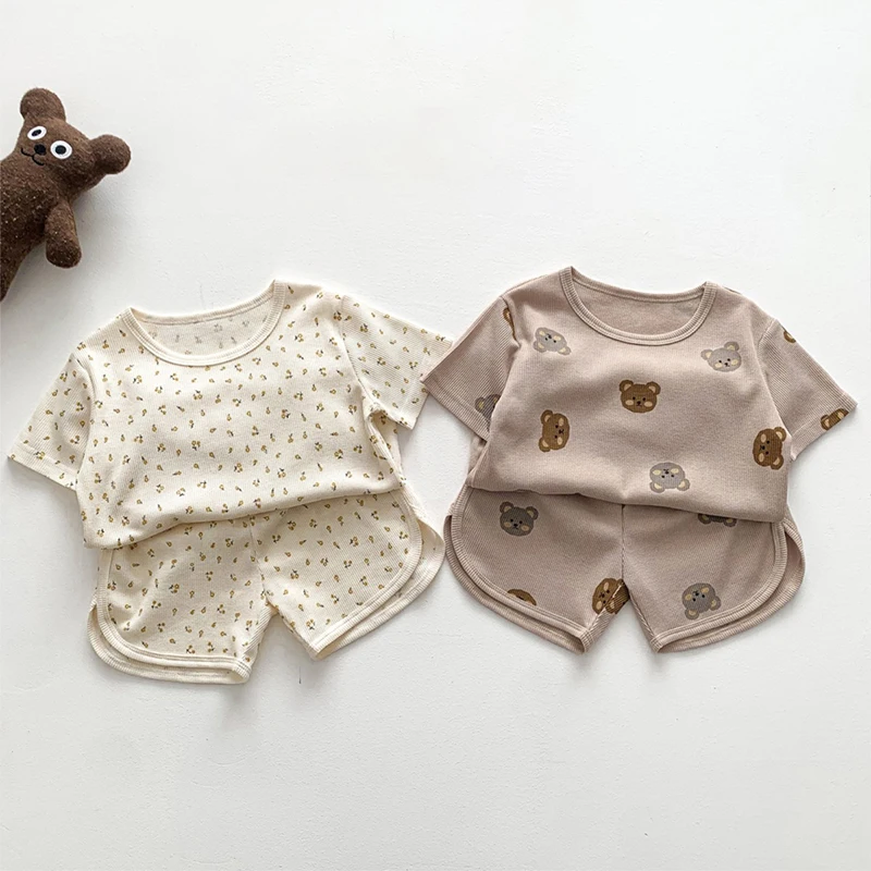 Children Pajamas Sets Cute Cartoon Bear Flower Boys and Girls Sleepwear Suits T-shirt and Pants 2pcs Kids Clothes
Children Pajamas Sets Cute Cartoon Bear Flower Boys and Girls Sleepwear Suits T-shirt and Pants 2pcs Kids Clothes