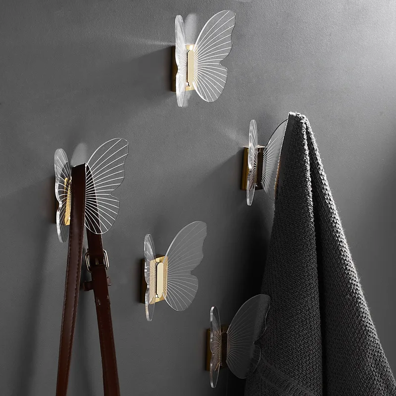 2022 Acrylic Brass Hook Butterfly Robe Hooks Door Bag Key Holder Towel Hanger Rack Wall Mouted Bathroom Hardware Home Decor
2022 Acrylic Brass Hook Butterfly Robe Hooks Door Bag Key Holder Towel Hanger Rack Wall Mouted Bathroom Hardware Home Decor