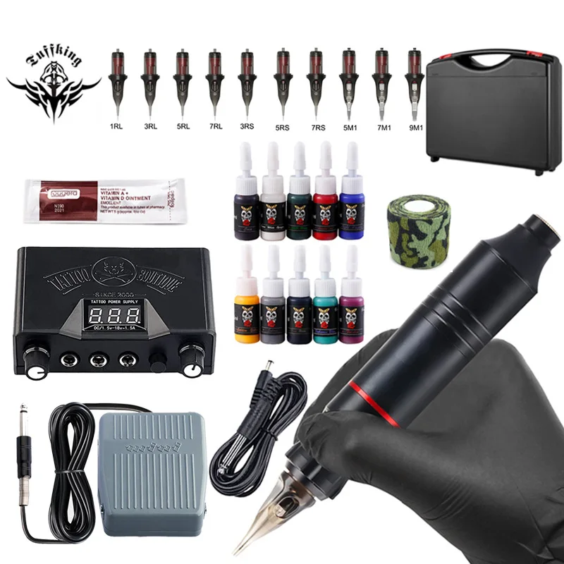 Explosive Tattoo SetTattoo Pen SetPen Tattoo Motor Machine SetTattoo Tattoo All-in-one Set Tattoo Supplies
Explosive Tattoo SetTattoo Pen SetPen Tattoo Motor Machine SetTattoo Tattoo All-in-one Set Tattoo Supplies