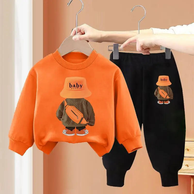 Autumn Children Boy Clothes Casual Cartoon Bear 2 Pieces Sets Teenage Sweater Pullover Top Pant Outfit Sports Tracksuits Loungew
Autumn Children Boy Clothes Casual Cartoon Bear 2 Pieces Sets Teenage Sweater Pullover Top Pant Outfit Sports Tracksuits Loungew